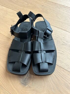 Mango Fisherman Leather Sandals